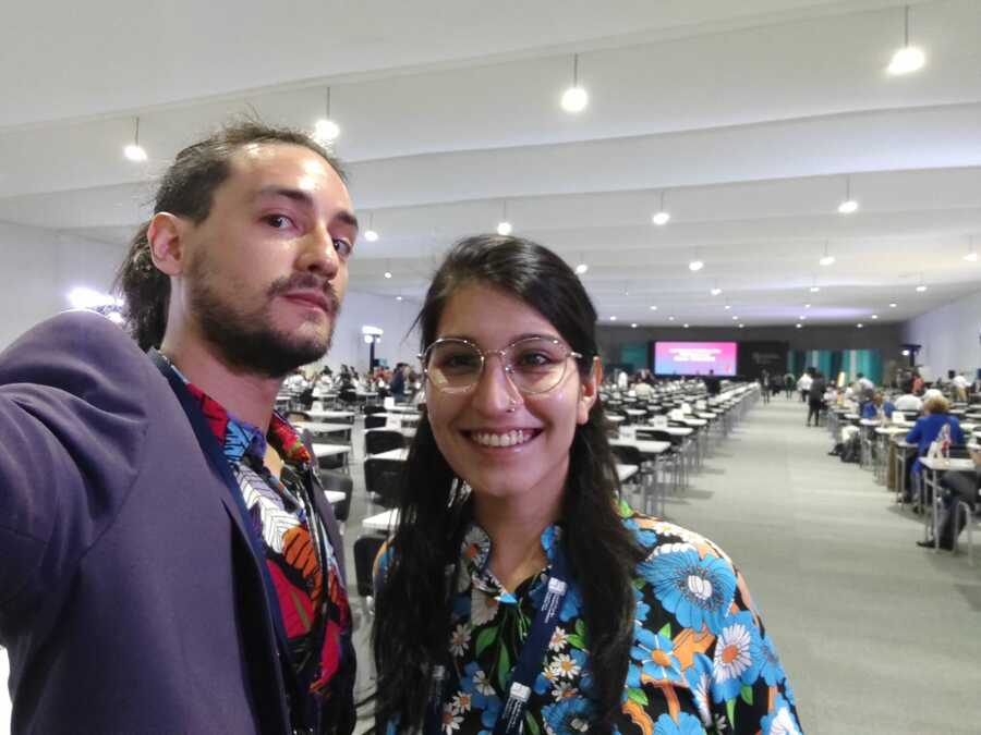 Luciano e Yanina na Feira do Livro de Sharjah 2023