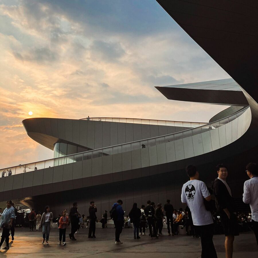 Detalhe do Museu da Ficção Científica, em Chengdu