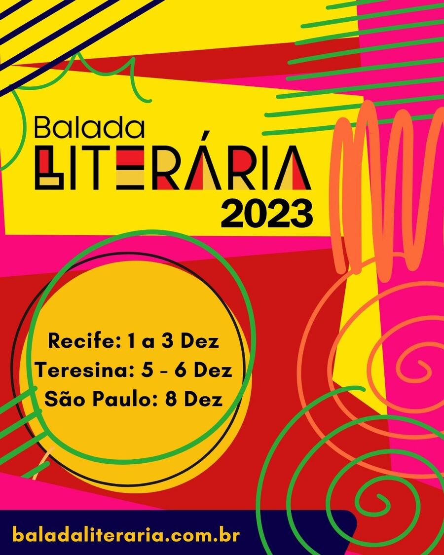 Cartaz oficial da Balada Literária 2023