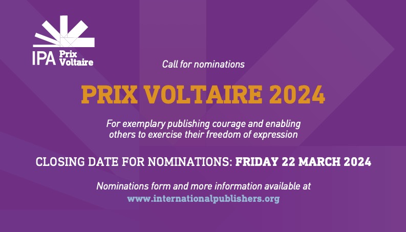 Chamada aberta para o IPA Prix Voltaire 2024