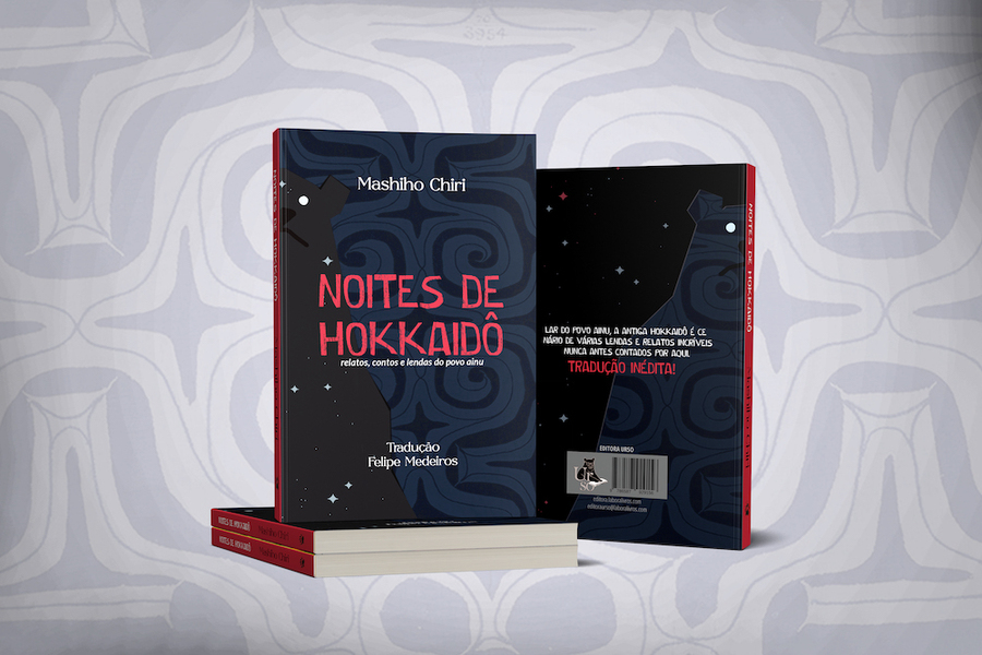 Mockup do livro 'Noites de Hokkaido' | © Laboralivros