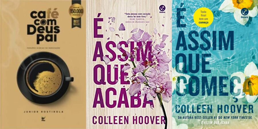 O pódio da Lista de Mais Vendidos do PublishNews em 2023