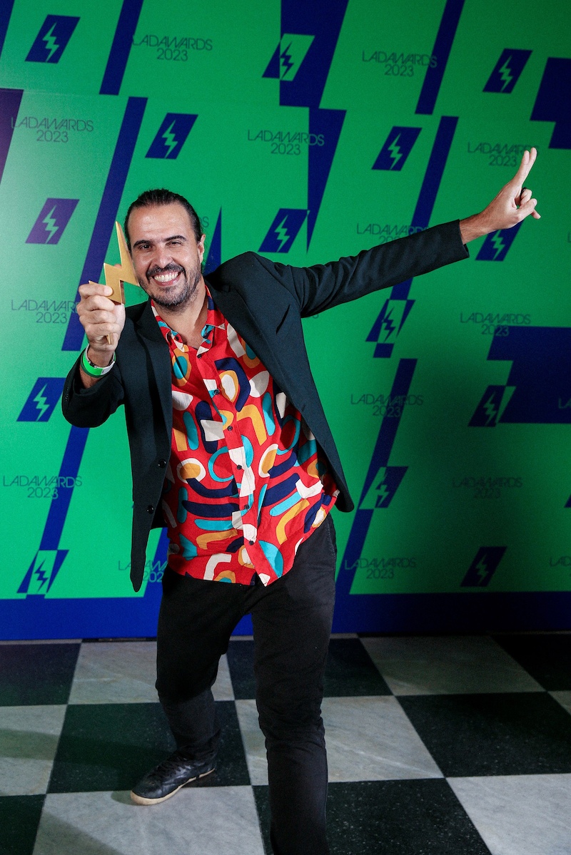 Leonardo Iaccarino na cerimônia do LAD Awards 2023 | © Arquivo pessoal Leonardo Iaccarino na cerimônia do LAD Awards 2023 | © Arquivo pessoal