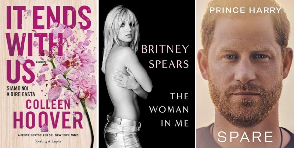 Sucessos globais: Colleen Hoover, Britney Spears e Príncipe Harry na lista de mais vendidos do PW