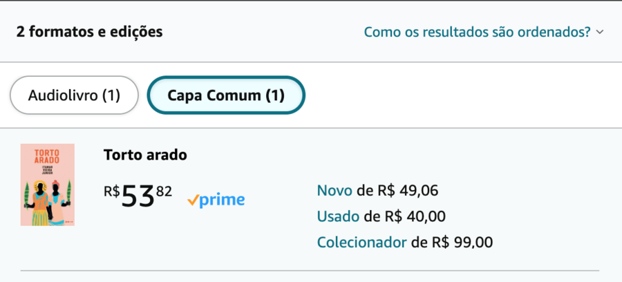 'Torto arado' é um dos livros que não estão disponíveis para compra em formato e-book | © Reprodução / Amazon 'Torto arado' é um dos livros que não estão disponíveis para compra em formato e-book | © Reprodução / Amazon