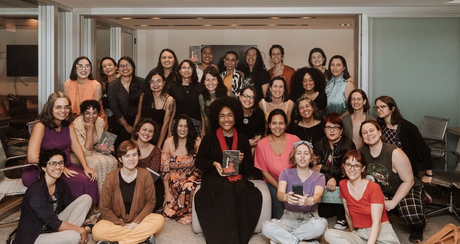 Ivny Coura no Encontro Feminista Vulva Negra em Belo Horizonte em 2023 © Divulgação