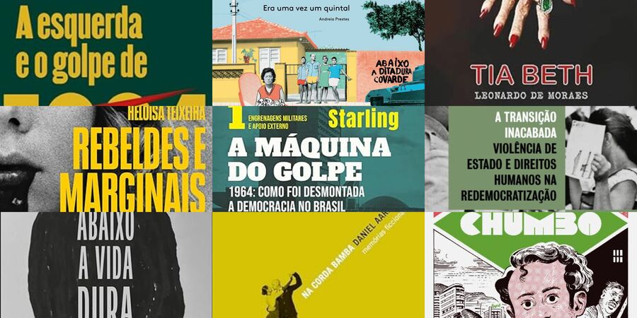 Detalhes de alguns livros lançados na efeméride de 60 anos do golpe militar de 1964 Detalhes de alguns livros lançados na efeméride de 60 anos do golpe militar de 1964