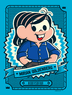 Mônica como Mirian Goldenberg © Divulgação Mônica como Mirian Goldenberg © Divulgação