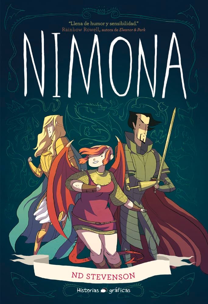 Capa de 'Nimona' © Reprodução Capa de 'Nimona' © Reprodução