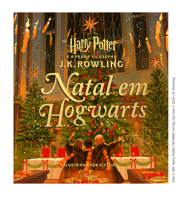 Capa do novo livro 'Natal em Hogwarts', que a Rocco publicará no Brasil | © Rocco