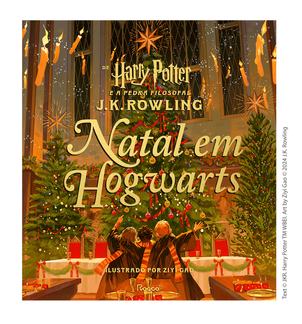 Capa do novo livro 'Natal em Hogwarts', que a Rocco publicará no Brasil | © Rocco Capa do novo livro 'Natal em Hogwarts', que a Rocco publicará no Brasil | © Rocco