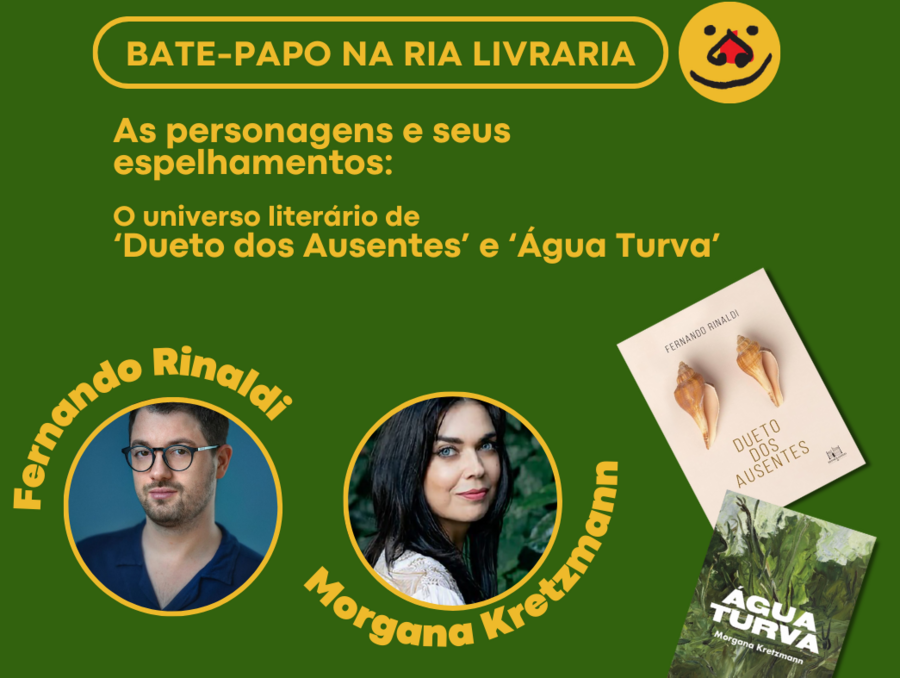 Evento acontece na Ria Livraria, às 19h © Divulgação