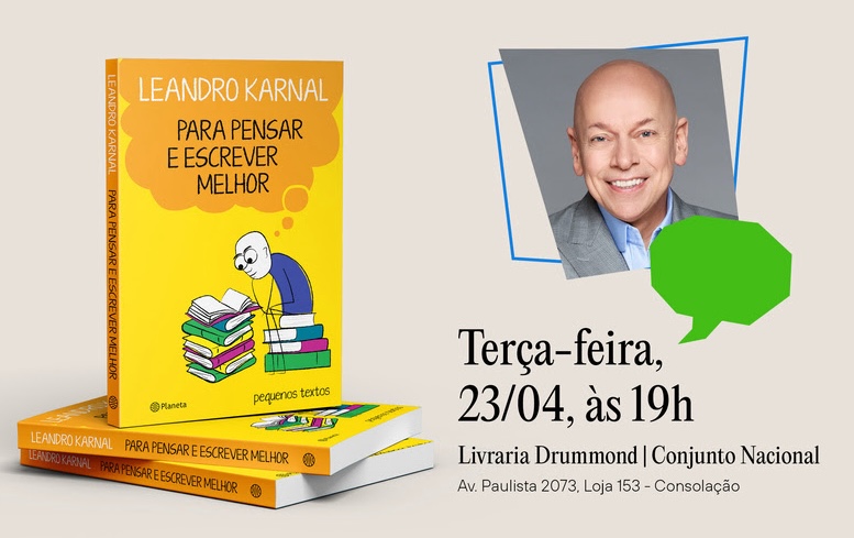 Leandro Karnal lança o livro na próxima terça-feira (23), às 19h, em São Paulo | © Divulgação Leandro Karnal lança o livro na próxima terça-feira (23), às 19h, em São Paulo | © Divulgação