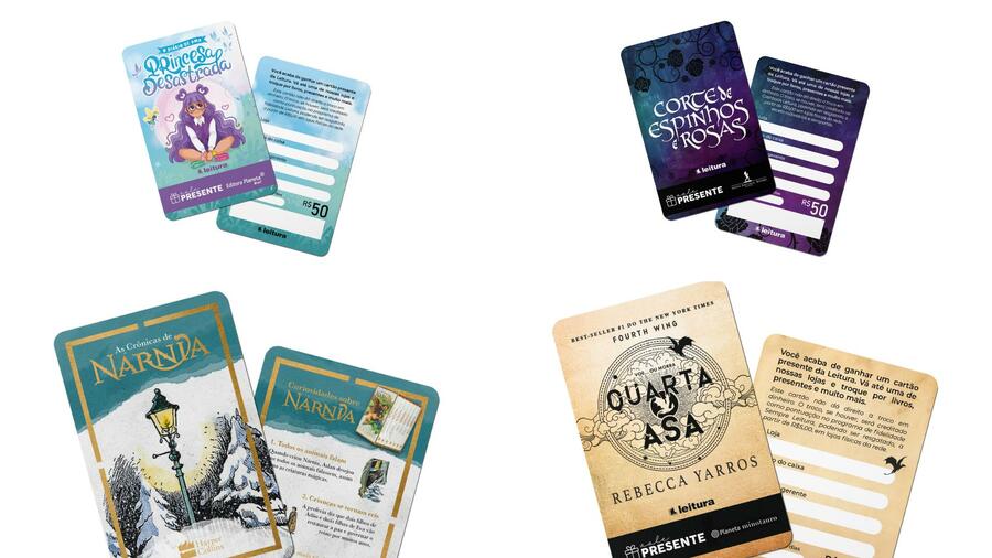 Novos cards colecionáveis e vale-presentes da Livraria Leitura; já disponíveis! | © Livraria Leitura