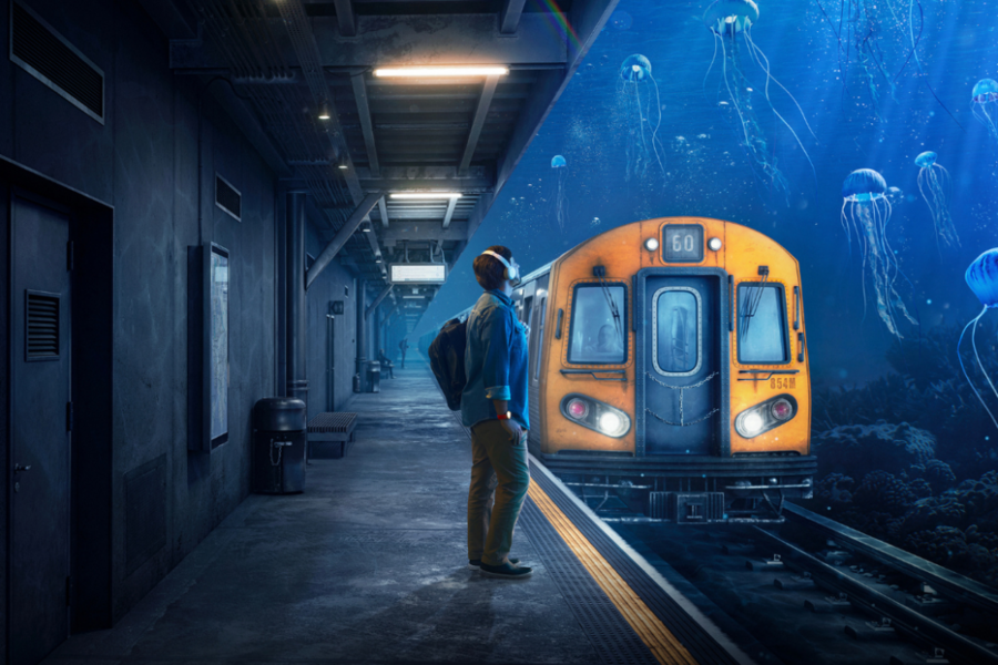 Imagem internacional da campanha | © Audible Imagem internacional da campanha | © Audible