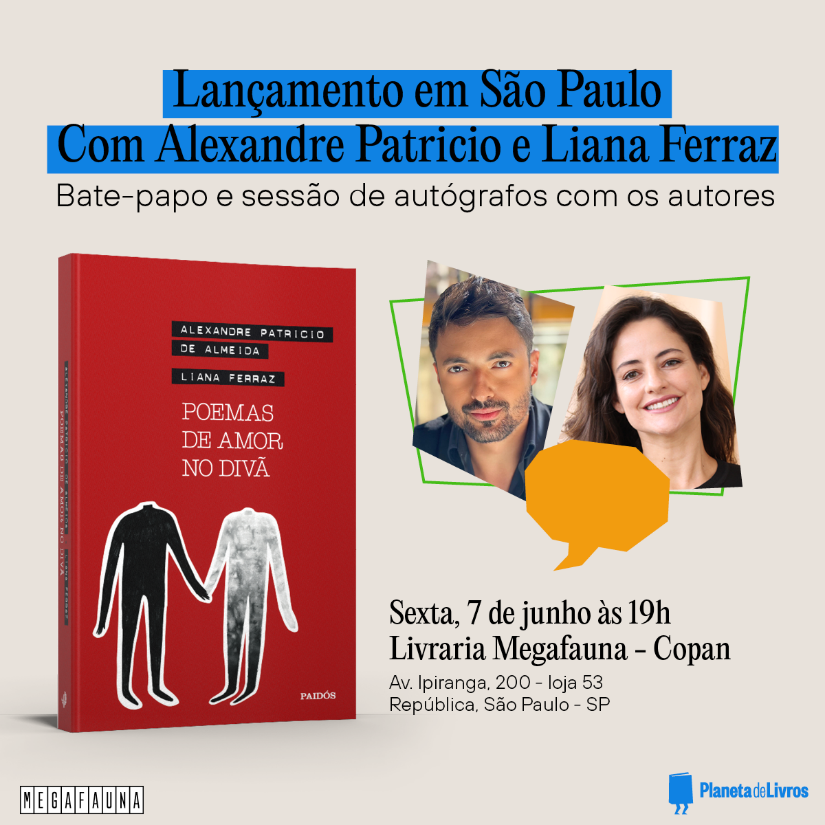 Livraria Megafauna vai receber os autores na próxima sexta-feira (7) | © Planeta