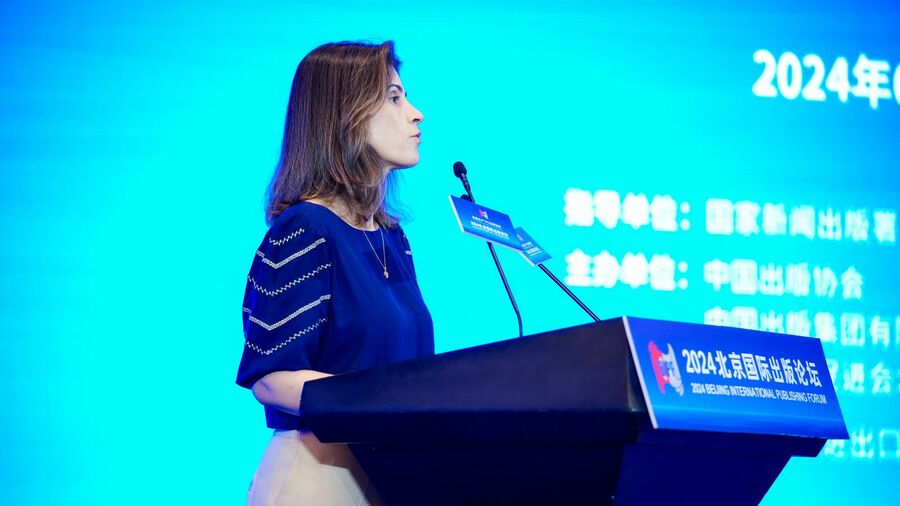 Karine Pansa, editora brasileira presidente da International Publishers Association | © BIBF Karine Pansa, editora brasileira presidente da International Publishers Association | © BIBF
