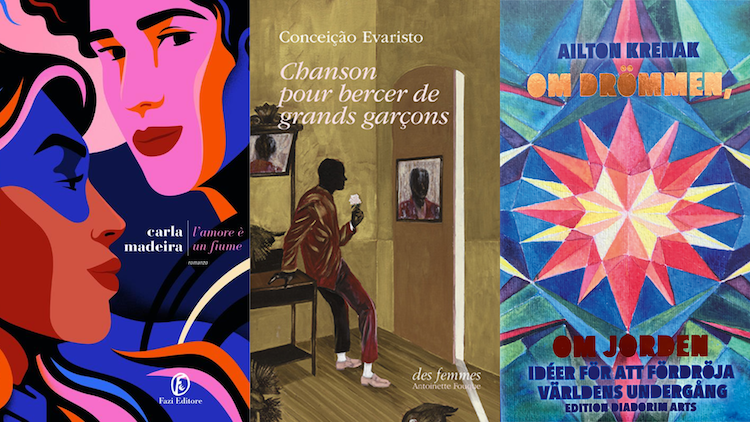 Capas de alguns dos livros brasileiros publicados no exterior com apoio do Programa | © Fazi Editore, Éditions des Femmes, Edition Diadorim Arts