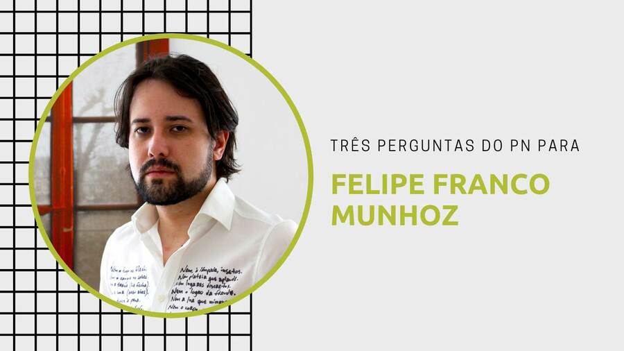 O escritor Felipe Franco Munhoz lança