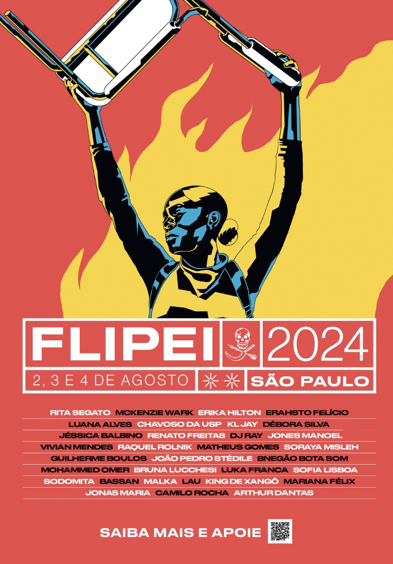 Cartaz da Festa Literária Pirata das Editoras Independentes (FLIPEI) será realizada em São Paulo, nos dias 2, 3 e 4 de agosto | © Divulgação Cartaz da Festa Literária Pirata das Editoras Independentes (FLIPEI) será realizada em São Paulo, nos dias 2, 3 e 4 de agosto | © Divulgação
