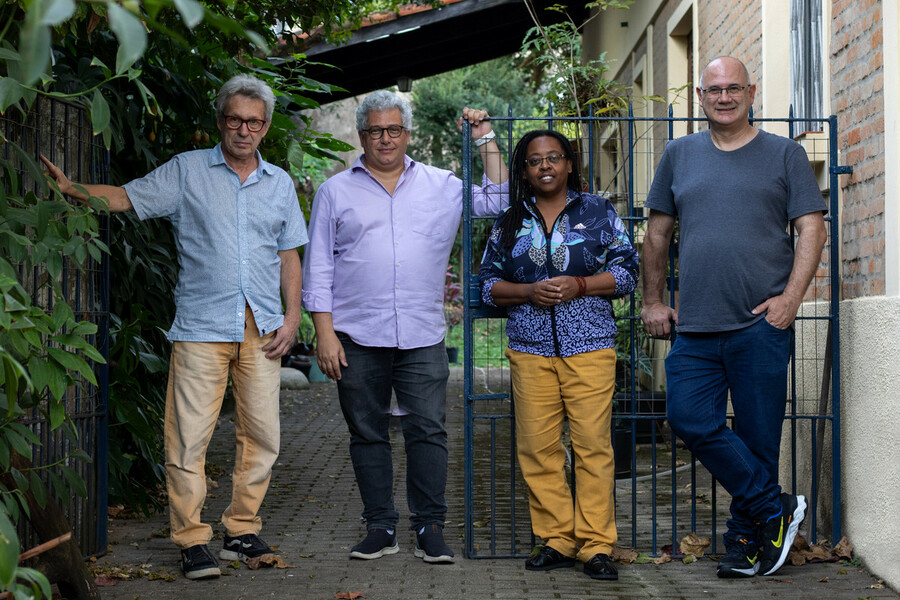 Claudiney Ferreira, Marcelo Sollero, Cidinha da Silva e Ubiratan Brasil | © Anna Carolina Bueno Claudiney Ferreira, Marcelo Sollero, Cidinha da Silva e Ubiratan Brasil | © Anna Carolina Bueno