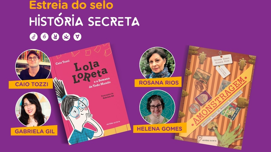 Lançamento do selo História Secreta acontece no dia 6 de julho, na Livraria da Vila, em Pinheiros | © Divulgação