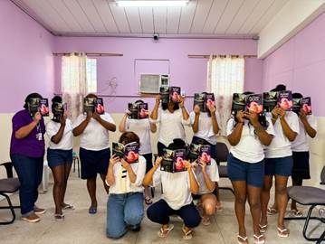 Record organizou mais um encontro de leitura na ala feminina do Departamento Geral de Ações Socioducativas (DEGASE) | © Divulgação