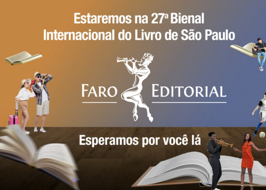 Faro Editorial comemora aniversário com autores convidados em estande da Bienal do Livro de São Paulo | © Divulgação