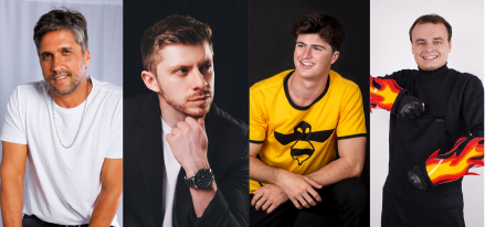 Léo Chaves, Alexandro Gruber, Natan e Athos | © Divulgação / Francielle Misturini / Darline R. Santos / 