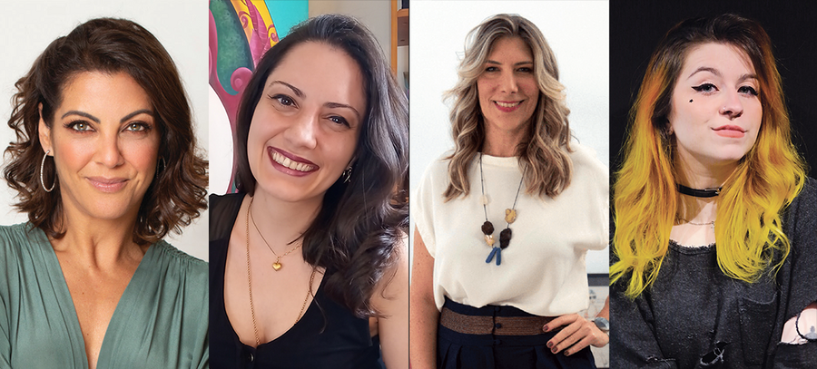 Thalita Rebouças, Bruna Ramos da Fonte, Karinna Forlenza e Babi Dewet | © Edu Rodrigues / Divulgação / Letícia Lima / Paula Sayuri