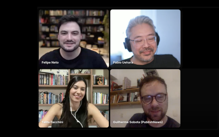Equipe do Podcast do PublishNews entrevista Felipe Neto | © PublishNews
