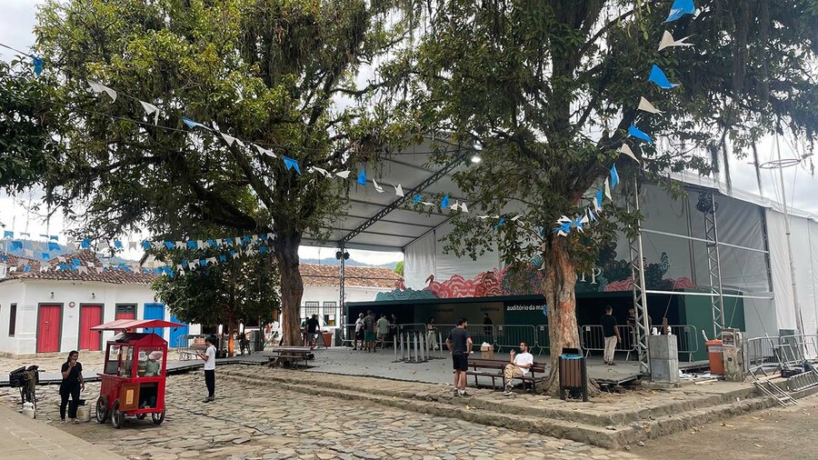 Auditório da Matriz fica este ano onde antes era a Livraria; e vice-versa | © Guilherme Sobota / PublishNews
