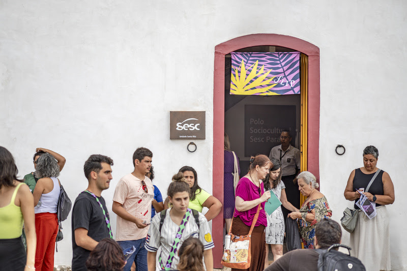 Fachada da Casa Sesc na Flip 2024 | © Divulgação
