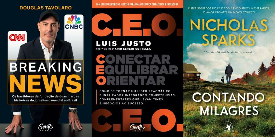 Novidades da semana na Lista de Mais Vendidos do PublishNews