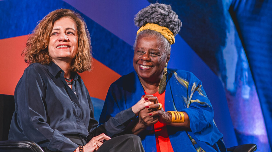 Miriam Leitão e Conceição Evaristo, no Flitabira em Minas Gerais| © Flitabira