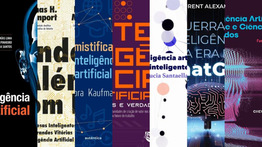 Livros exploram temas relacionados à inteligência artificial | © Divulgação Livros exploram temas relacionados à inteligência artificial | © Divulgação