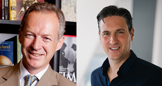 James Daunt e David Shelley | © Divulgação James Daunt e David Shelley | © Divulgação