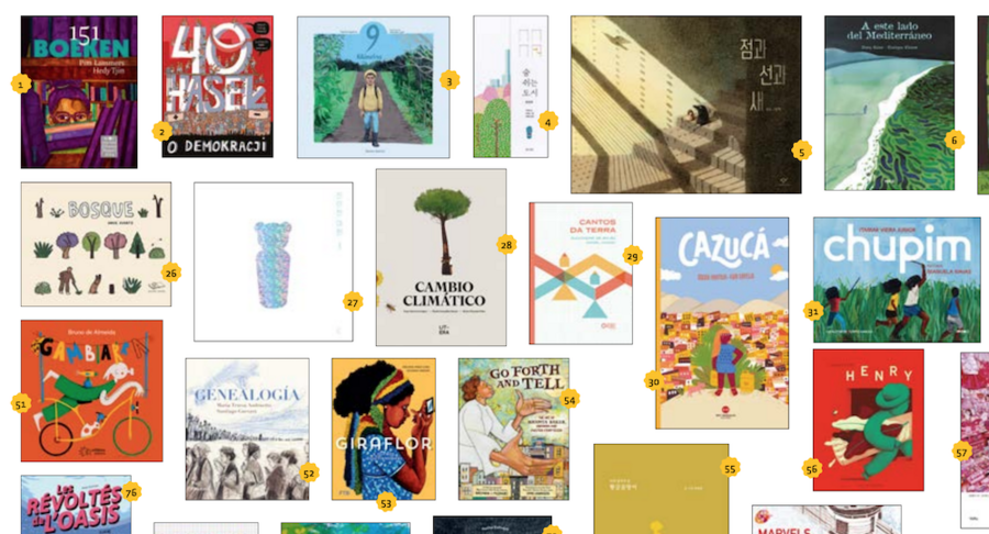 Alguns dos livros selecionados para a categoria especial da BRAW Amazing Bookshelf 2025 | © BCBF Alguns dos livros selecionados para a categoria especial da BRAW Amazing Bookshelf 2025 | © BCBF