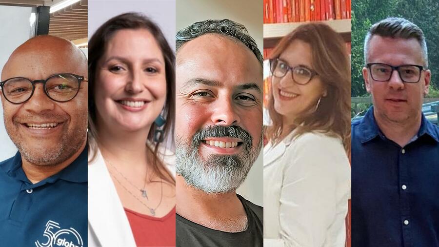 Os finalistas da categoria Profissional de Marketing e Vendas do Prêmio PublishNews 2025 | © Divulgação Os finalistas da categoria Profissional de Marketing e Vendas do Prêmio PublishNews 2025 | © Divulgação