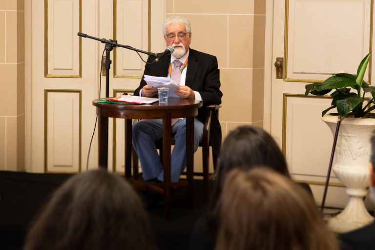 O acadêmico Celso Lafer deu uma palestra sobre sua relação com Antonio Candido, personalidade literária desta edição | © Flipoços
