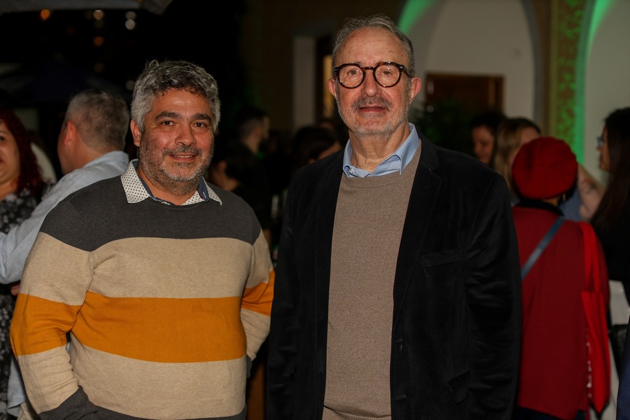Haroldo Ceravolo Sereza (Alameda Editorial) e José Castilho Marques Neto | © Francio de Holanda / PublishNews