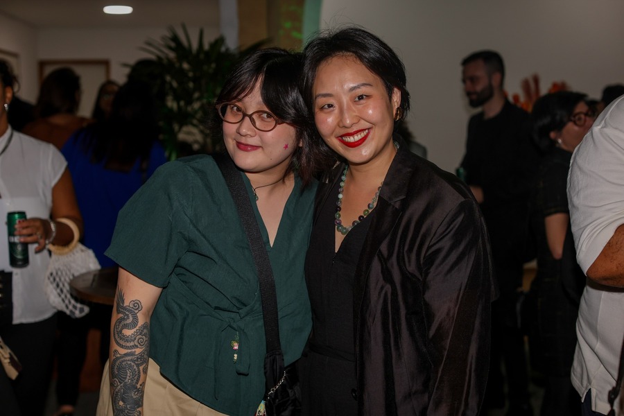 Ing Lee (ilustradora) e Yara Hwang (Aigo Livros) | © Francio de Holanda / PublishNews
