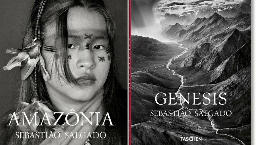Detalhes das capas de livros recentes de Sebastião Salgado | © Taschen Detalhes das capas de livros recentes de Sebastião Salgado | © Taschen