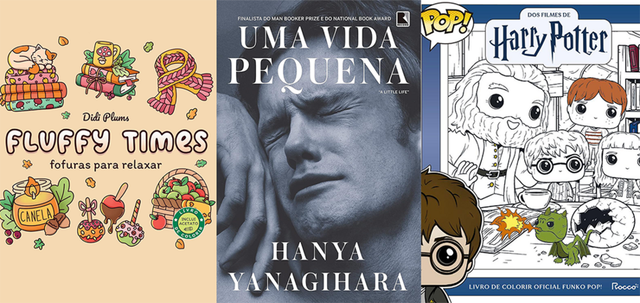 Mais livros de colorir e o romance viral de Yanagihara entre os Mais Vendidos do PublishNews