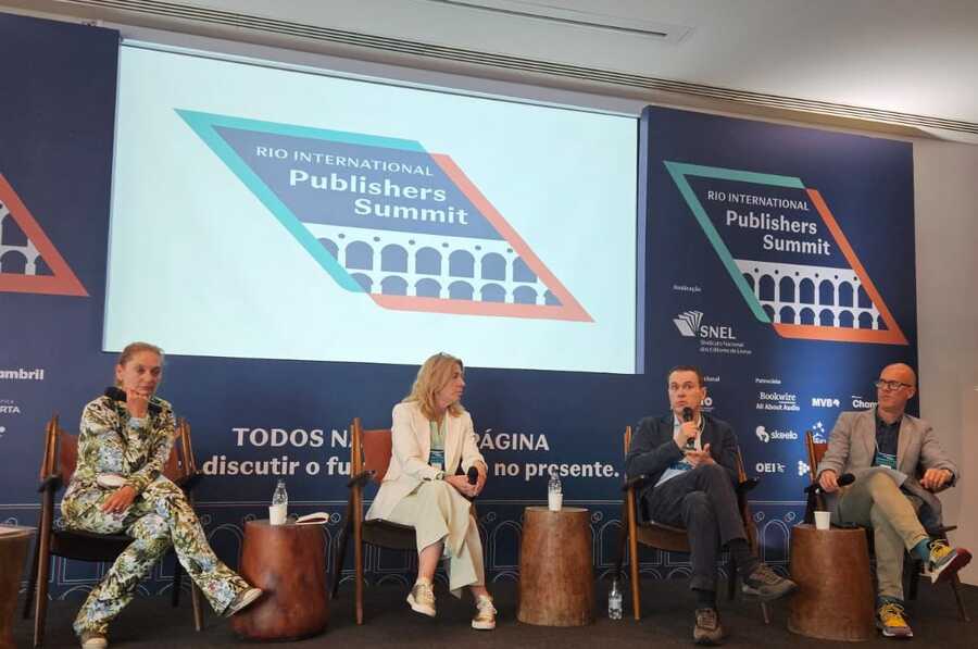 Líderes globais da indústria de audiolivros estiveram no Summit | © PublishNews Líderes globais da indústria de audiolivros estiveram no Summit | © PublishNews