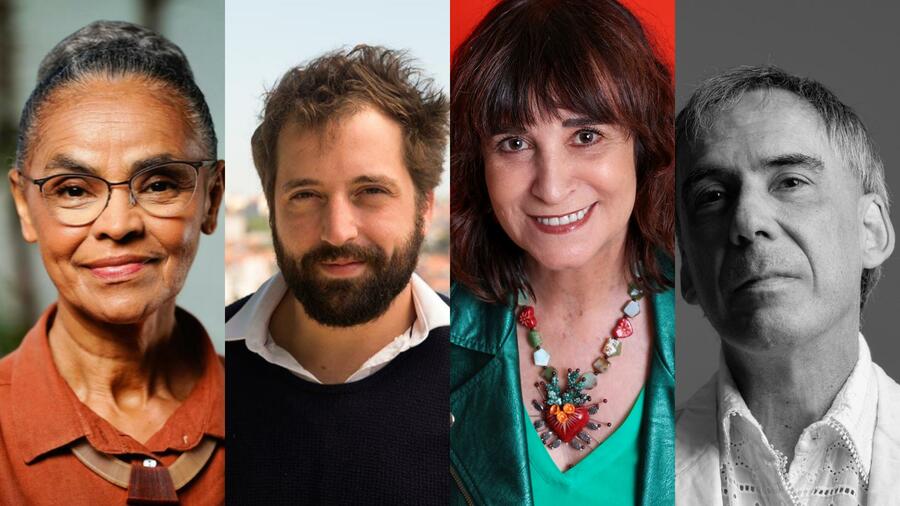Marina Silva, Gregorio Duvivier, Rosa Montero, Arnaldo Antunes | © Divulgação / Flip