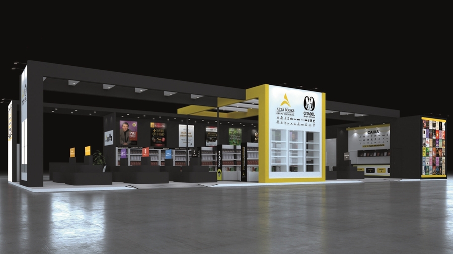 Estande dos grupos Alta Books e Citadel na Bienal do Livro Rio 2025 | © Divulgação Estande dos grupos Alta Books e Citadel na Bienal do Livro Rio 2025 | © Divulgação
