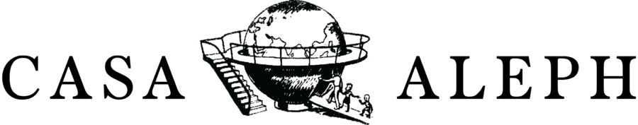 Logo da Casa Aleph na Flip em 2025 | © Divulgação Logo da Casa Aleph na Flip em 2025 | © Divulgação