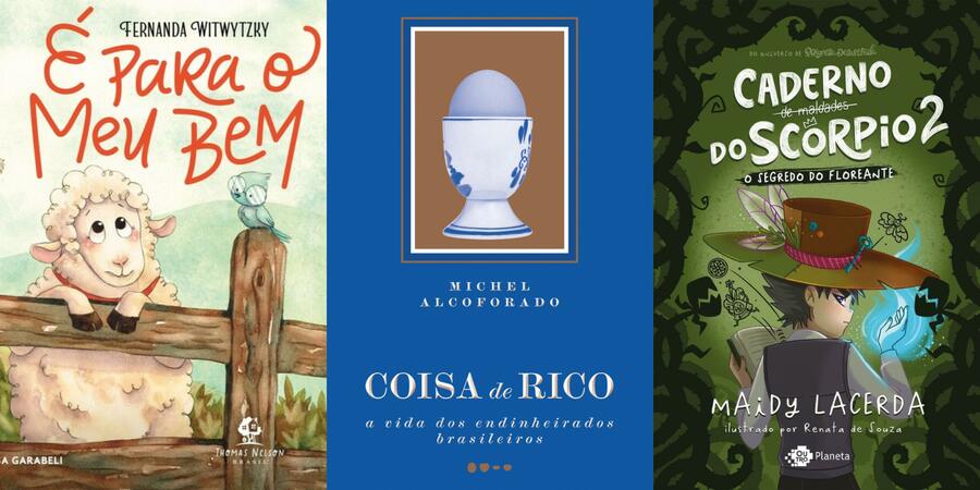 Destaques da semana na Lista Nielsen-PublishNews de Autores Nacionais | © Divulgação