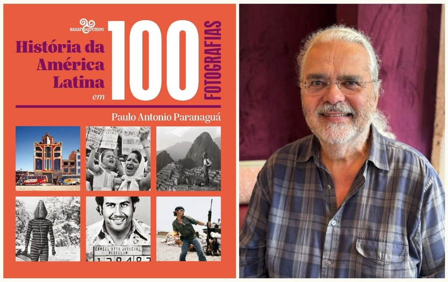 A capa do livro e o autor, Paulo Antonio Paranaguá